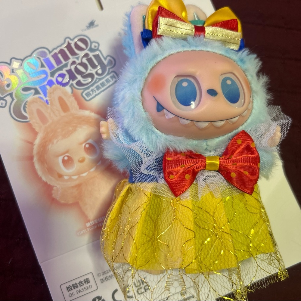 Blue and Yellow Plush Monster Toy - Picture 4 of 4